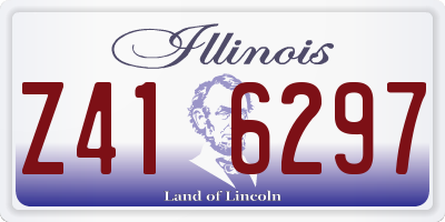 IL license plate Z416297