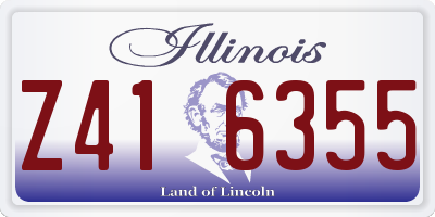 IL license plate Z416355