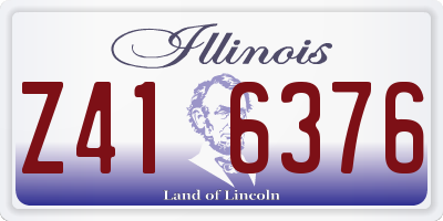 IL license plate Z416376
