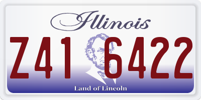 IL license plate Z416422