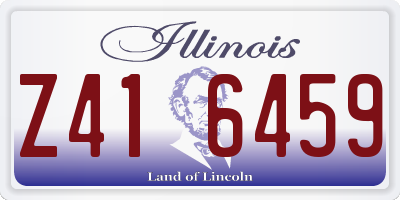 IL license plate Z416459