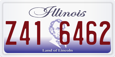 IL license plate Z416462