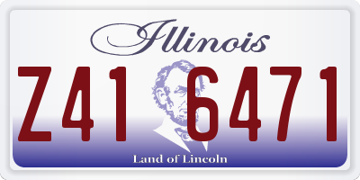 IL license plate Z416471