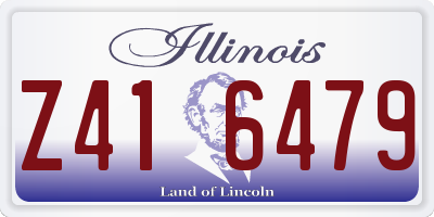 IL license plate Z416479
