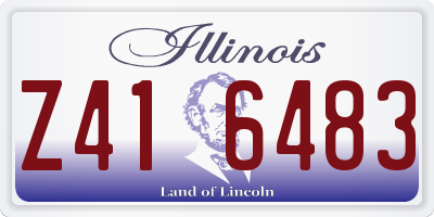 IL license plate Z416483