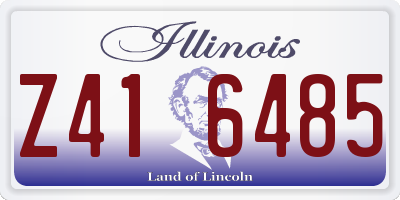 IL license plate Z416485