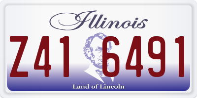 IL license plate Z416491