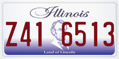 IL license plate Z416513