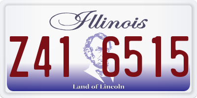IL license plate Z416515
