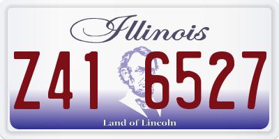 IL license plate Z416527