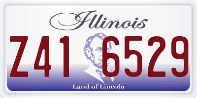 IL license plate Z416529
