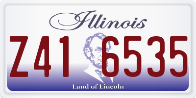 IL license plate Z416535