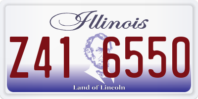 IL license plate Z416550