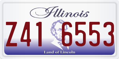 IL license plate Z416553