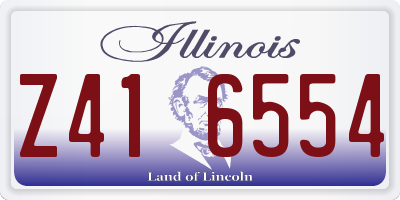 IL license plate Z416554