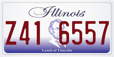 IL license plate Z416557