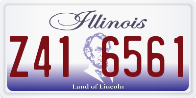 IL license plate Z416561