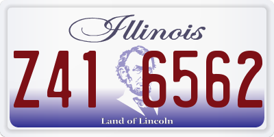 IL license plate Z416562