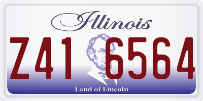 IL license plate Z416564