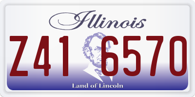 IL license plate Z416570