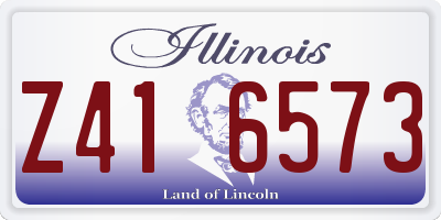 IL license plate Z416573