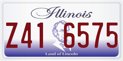 IL license plate Z416575