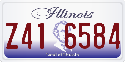 IL license plate Z416584