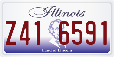 IL license plate Z416591