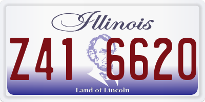 IL license plate Z416620