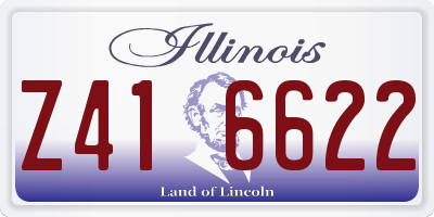 IL license plate Z416622