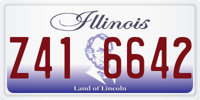 IL license plate Z416642