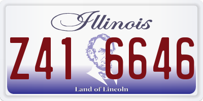 IL license plate Z416646