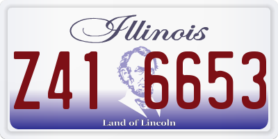 IL license plate Z416653