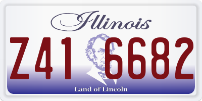 IL license plate Z416682