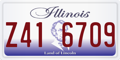 IL license plate Z416709