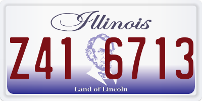 IL license plate Z416713