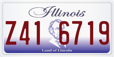 IL license plate Z416719