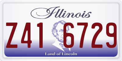 IL license plate Z416729