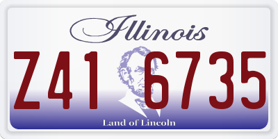 IL license plate Z416735