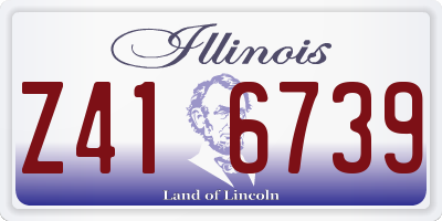 IL license plate Z416739