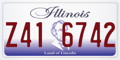 IL license plate Z416742