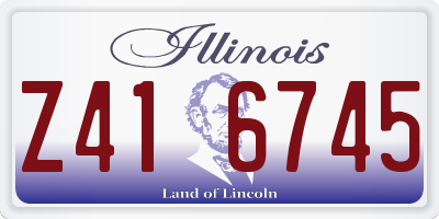 IL license plate Z416745