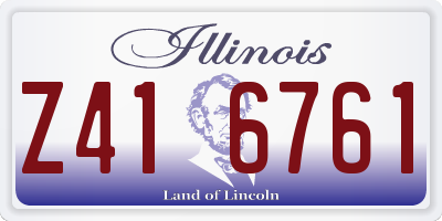 IL license plate Z416761