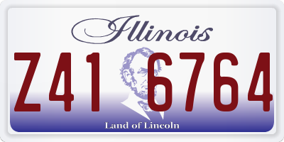 IL license plate Z416764