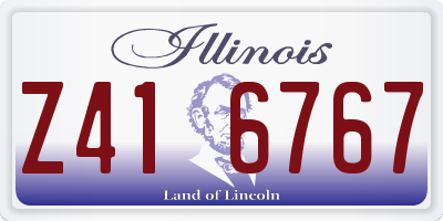 IL license plate Z416767