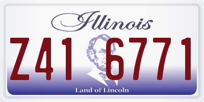 IL license plate Z416771