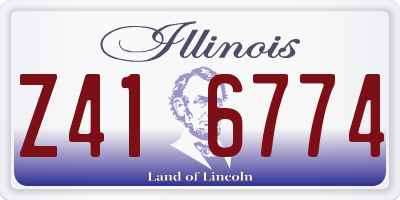 IL license plate Z416774