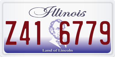 IL license plate Z416779