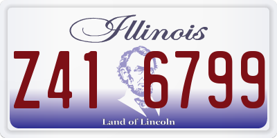 IL license plate Z416799