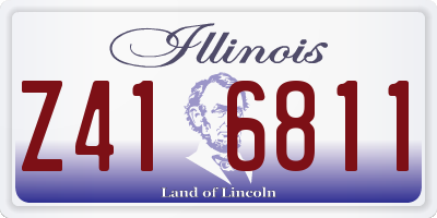 IL license plate Z416811